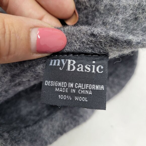 Unisex Classic Heather Gray‎ Wool Beret Hat French-Chic Artsy Dark Academia - Picture 3 of 8